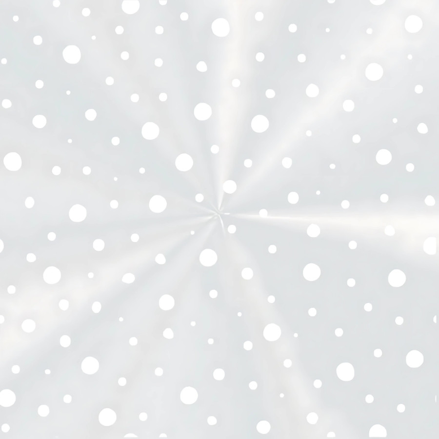 Saco Poli Transparente - Dots Branco - 10x14cm - 100 unidades - Cromus - Rizzo