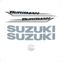 Adesivos Compativel Moto Suzuki Burgman 2005/2009 + Emblema