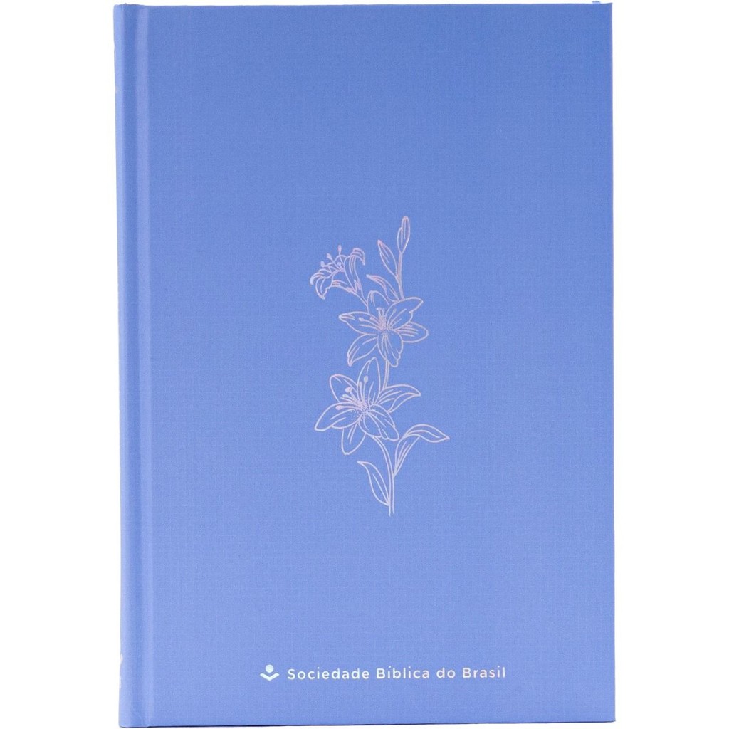 Bíblia Sagrada | RA | Letra Normal | Capa Dura | Flower Blue em Oferta na Shopee