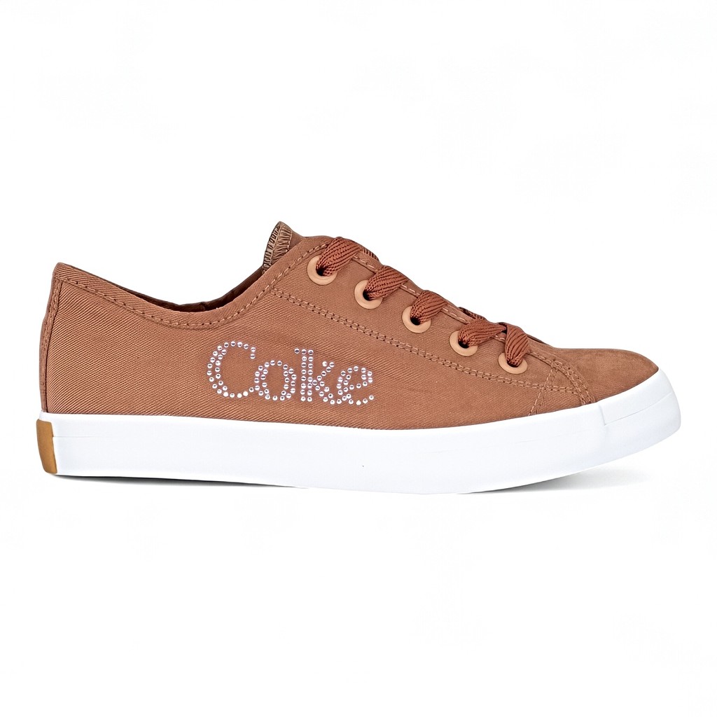 Tenis Coca Cola Feminino Stream Twill Glow Casual Conforto Original