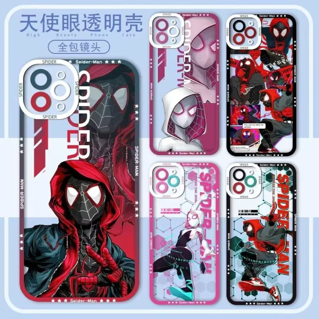 Marvel Homem Aranha Casal Código Etiqueta Caso Para Samsung Galaxy A15 A13 A14 A12 A52 A53 A06 A16 A56 A55 A35 A34 A54 A