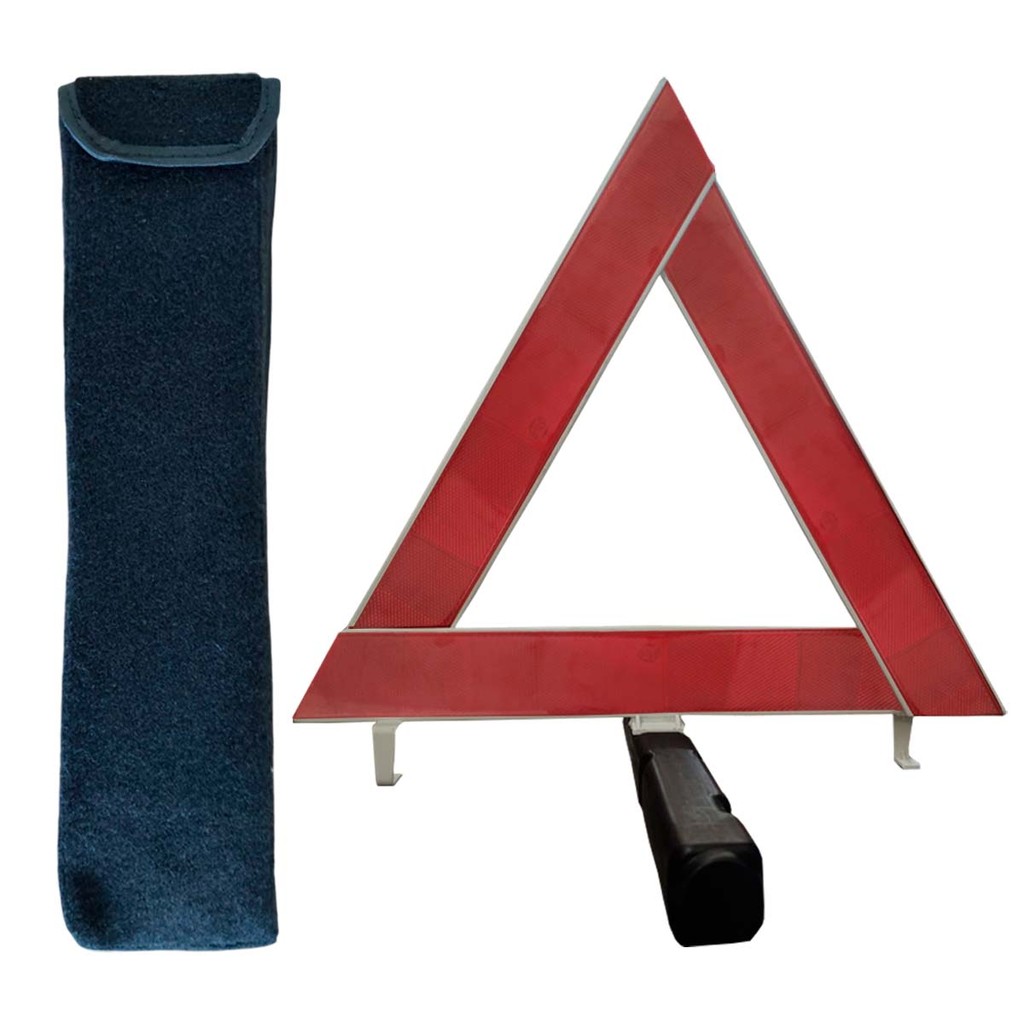 Kit Triângulo Automotivo Segurança Base pesada Com Bolsa em Oferta na Shopee
