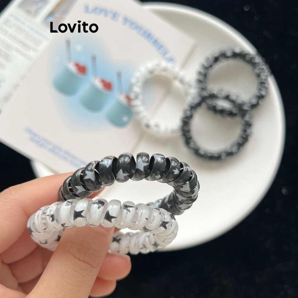 Lovito Casual Laço de Cabelo Feminino de Estrela LFA20118 - Fashion Accessories