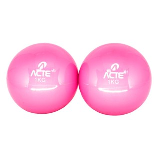 Bolas de Peso 1kg 12cm PVC Areia T55 Rosa Acte em Oferta na Shopee