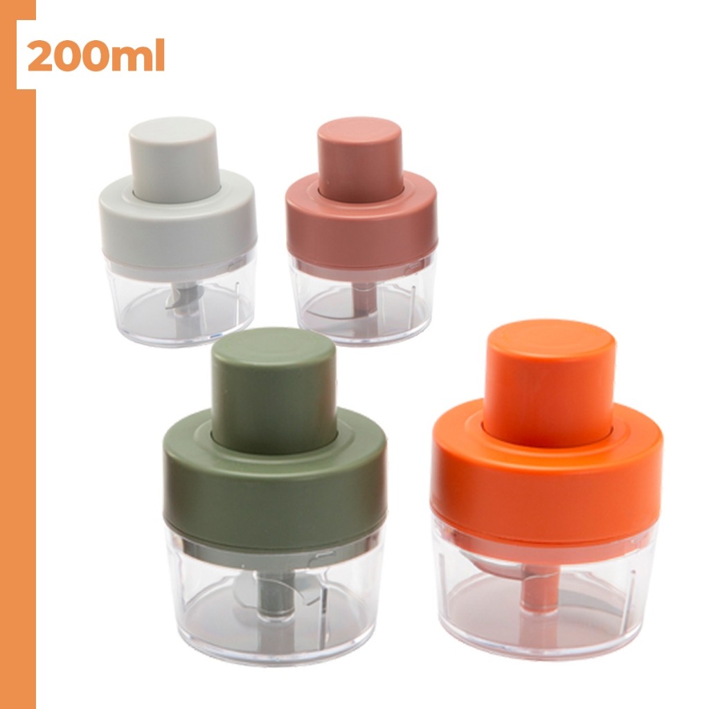 Imagem Mini Processador Manual Portátil para Cortar e Triturar Alimentos