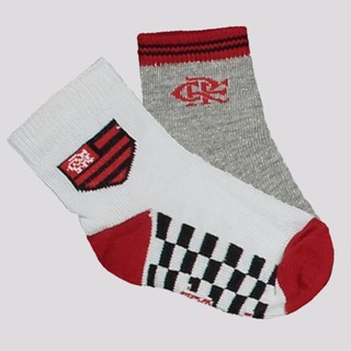 Kit Meias Flamengo 2 Pares Infantil em Oferta na Shopee