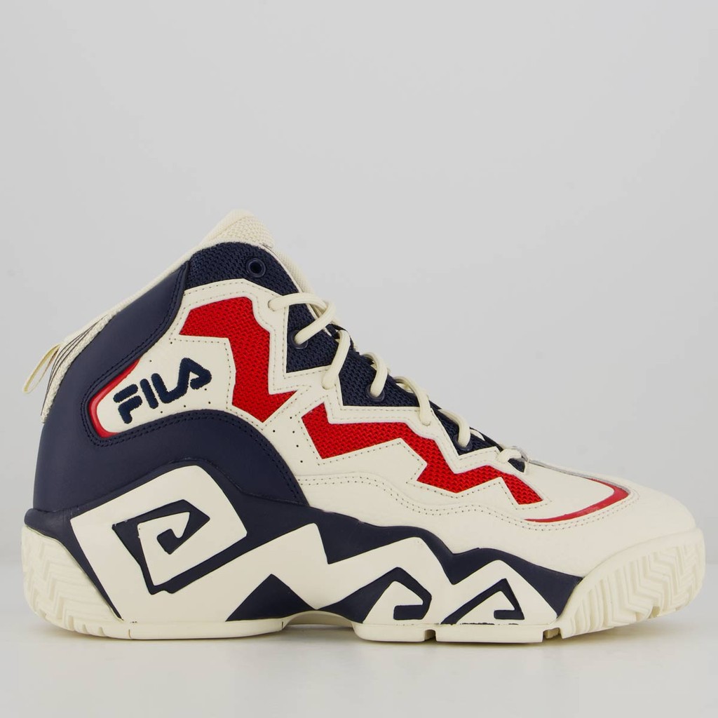 Tênis Fila MB Branco e Marinho - Men Shoes