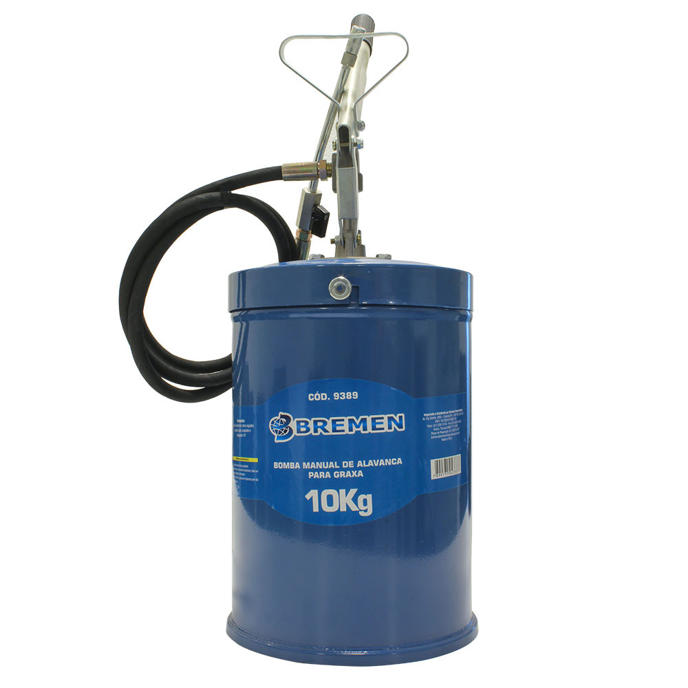 Propulsora Manual de Graxa Bremen 10kg com Alavanca e Disco