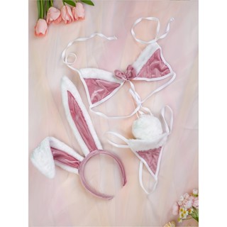 Conjunto De lingerie De Coelho Fofo E sexy , Fantasia De Gravata Borboleta Para role-playing em Oferta na Shopee