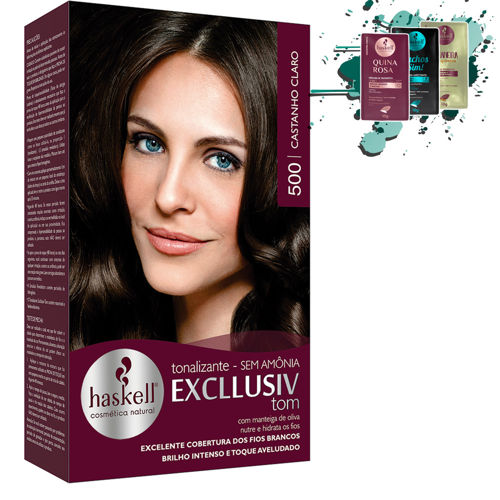 Tonalizante - 500 Castanho Claro Excllusiv Tom Haskell em Oferta na Shopee