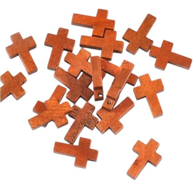 10 Peças Cruz de Madeira P Colar 2,5x4cm em Oferta na Shopee
