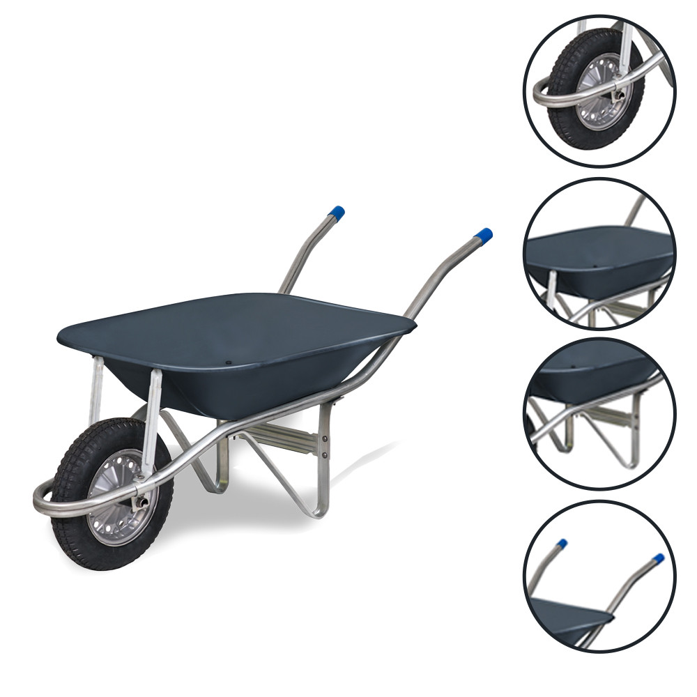 Carrinho de Mão Construtor até 90kg Chapa26 60 Litros Metalosa - Home & Living