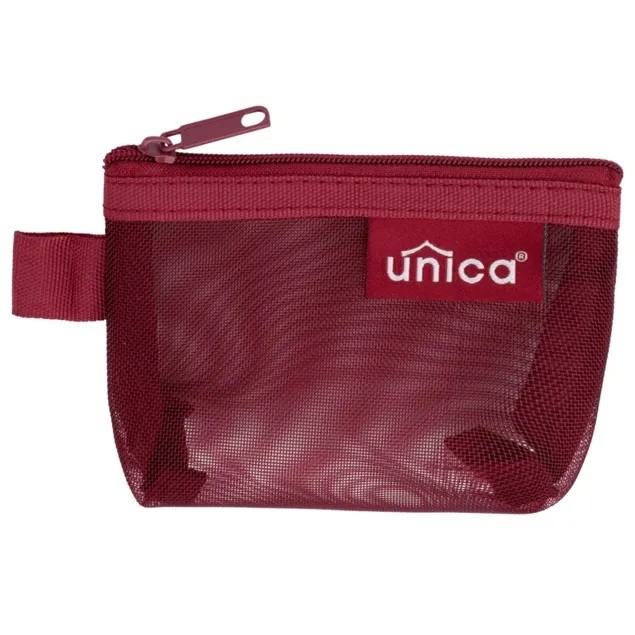Mini Bolsinha Tela Com Zíper Porta Treco E Moedas