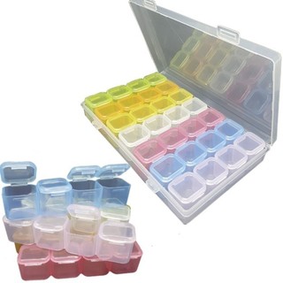 Estojo Organizador 28 Divisórias Strass Predrarias Unhas