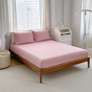 Jogo de Lençol Casal 3 Peças Milano Percal 400 Fios Ponto Palito - Silver Pink em Oferta na Shopee