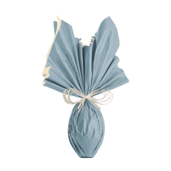Folha para Ovos de Páscoa Double Face Acetinado Mediterrânea/Baunilha 69x89 - 5 unidades - Cromus - Rizzo