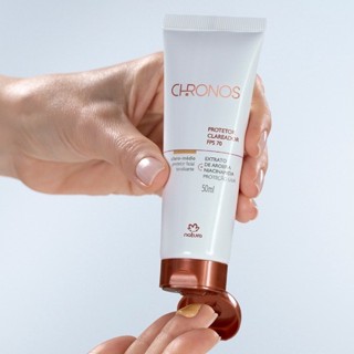 Natura Protetor MultiClareador Fps 70 Chronos Médio Escuro 50ml em Oferta na Shopee