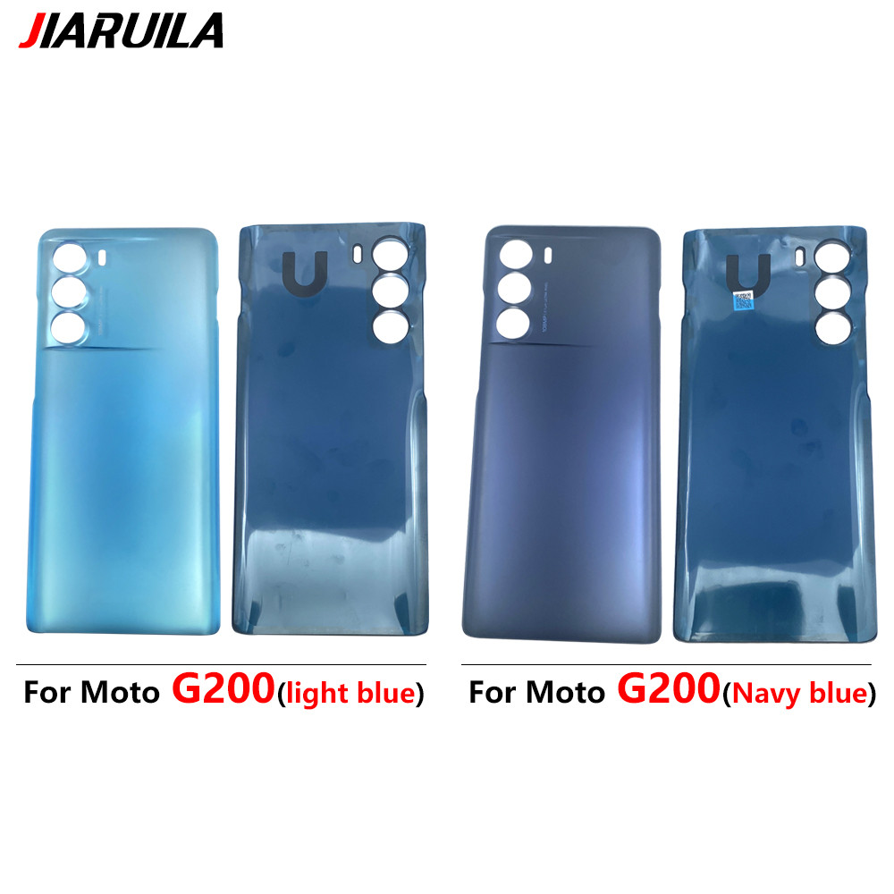 Original Para Moto G200 Tampa Traseira da Bateria Painel da Porta Carcaça Peças de Reposição com Cola