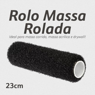 Rolo Pintura Massa Rolada Com até 2 Rolo de Textura  Rolo Cabelo de Anjo 23cm