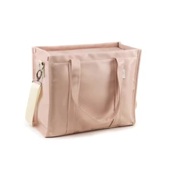 Bolsa Tote Midi com Alça Nude