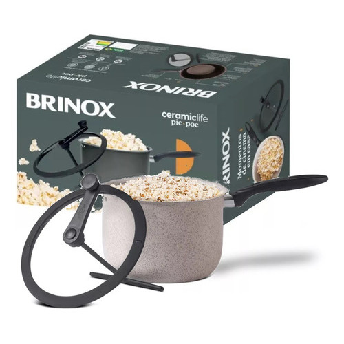 Pipoqueira Brinox Pic Poc Vanilla Ceramic Life 5,5 Litros