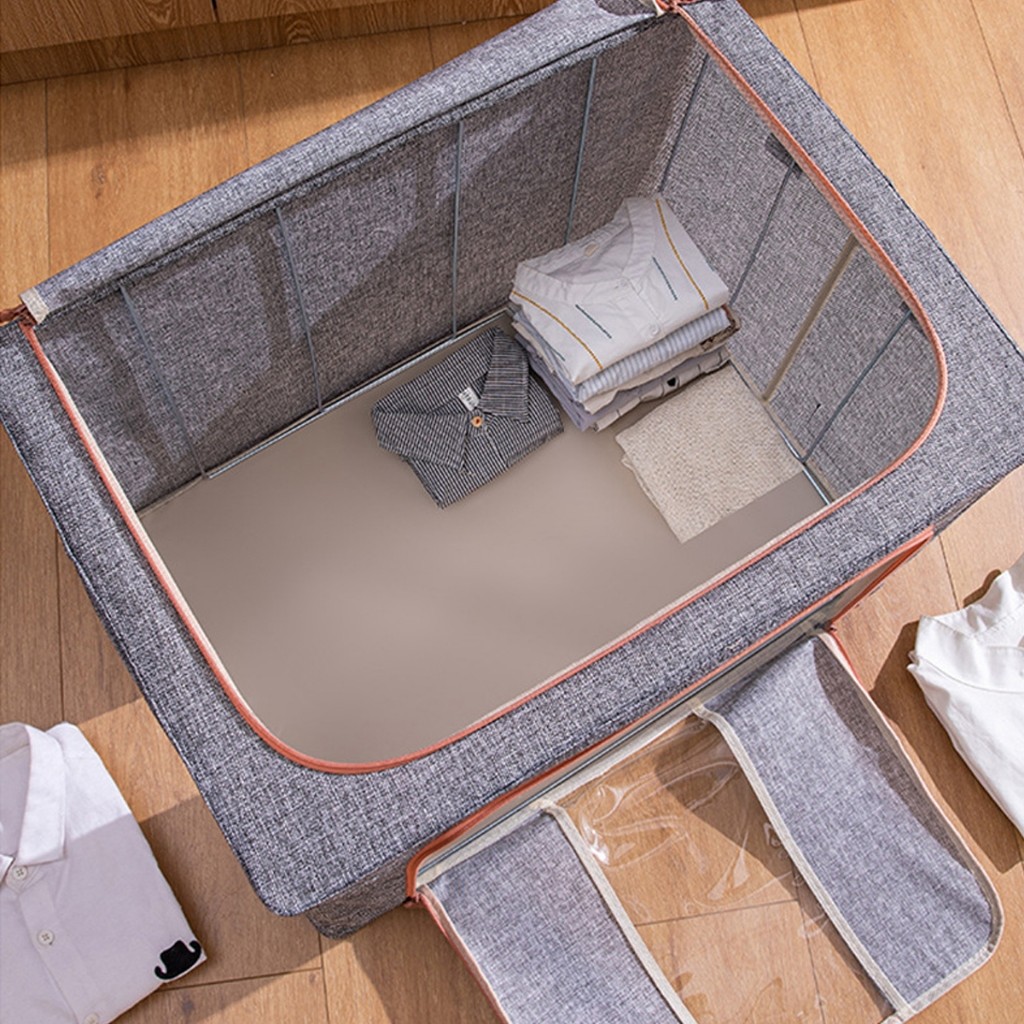 Caixa De Armazenamento Organizador De Guarda Roupa Cobertas Dobráveis Edredom Brinquedos Pano Com Ziper