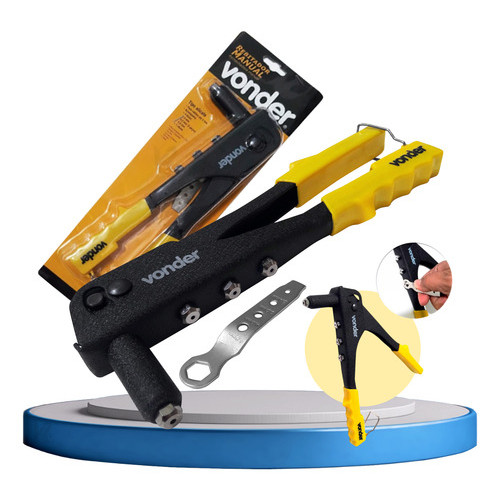 Rebitador Manual Profissional Vonder Rebitadeira 10 Polegadas Com 4 Bicos + Chave - Original Vonder em Oferta na Shopee