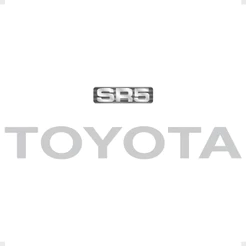 Kit Adesivos Toyota Hilux SR5 Faixa Traseira Prata Generico