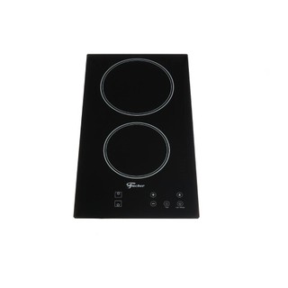 Cooktop Elétrico 2 Bocas Fischer Mesa Vitrocerâmica Touch com 9 Níveis de Potência Preto 220V