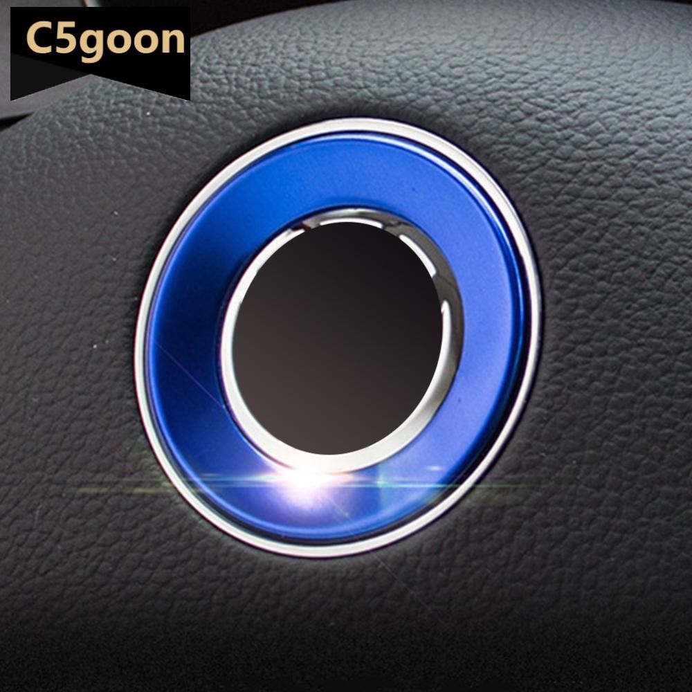 C5GOON Interior Do Carro Volante Emblema Decorativo Círculo Anel Estilo Caso Para Volkswagen VW Golf 4 5 Polo Jetta Mk6