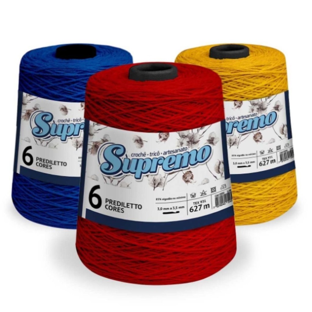 Barbante Supremo Prediletto Cores Nº6 627 MT em Oferta na Shopee