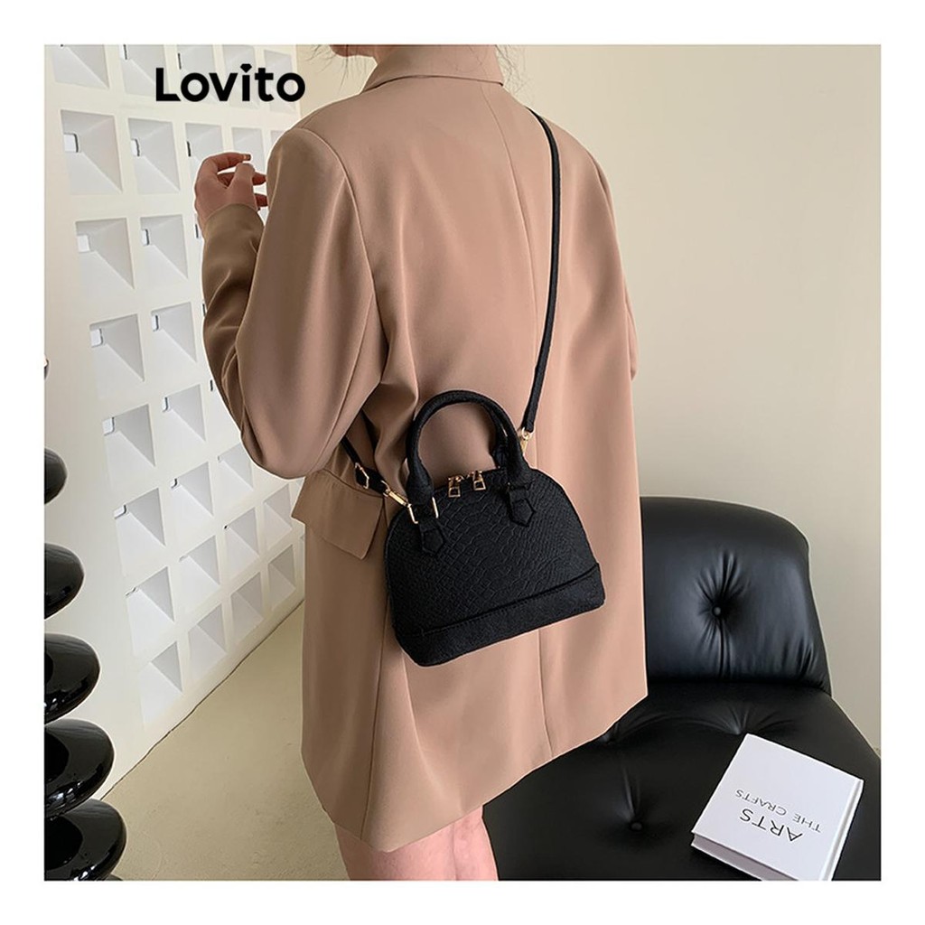 (Trendy) Lovito Bolsa Casual Jantar Data Pequena Bolsa De Ombro Para Mulheres LFA64077 - Women Bags