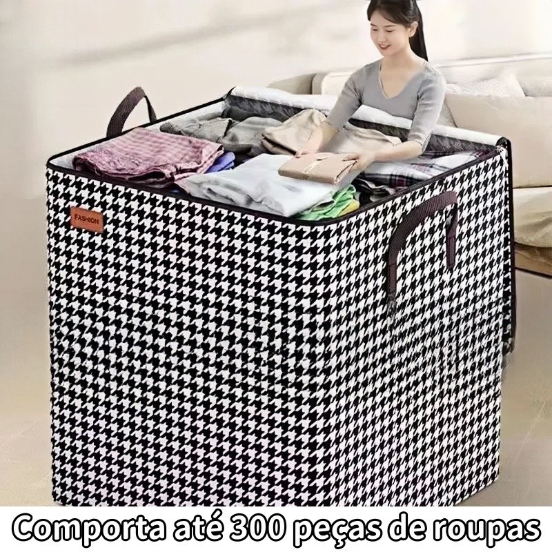 Saco De Armazenamento 100L/180L Tamanho Grande Dobrável Cesta De Lavanderia Caixa De Roupas Para Colcha em Oferta na Shopee