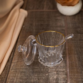 Açucareiro Lyor Radial de Cristal com Tampa e Colher em Oferta na Shopee
