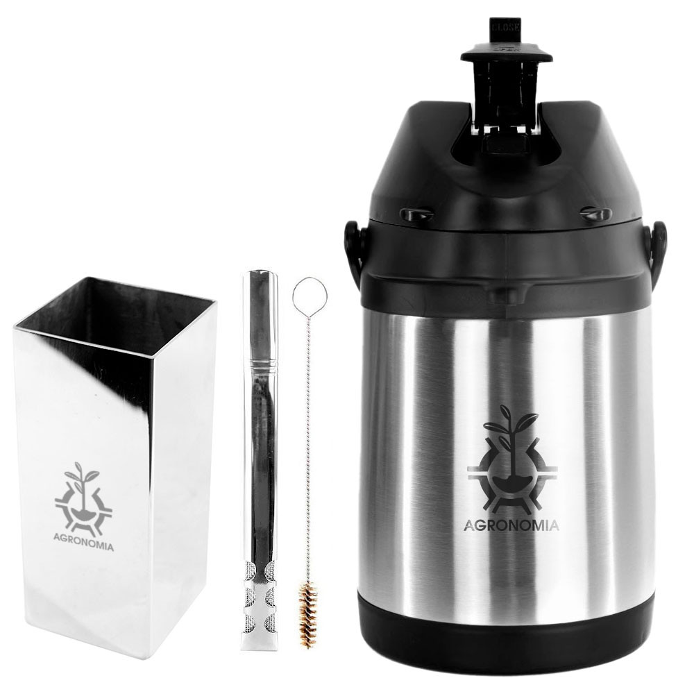 Kit Tereré Inox Garrafa Copo Bomba - Agronomia
