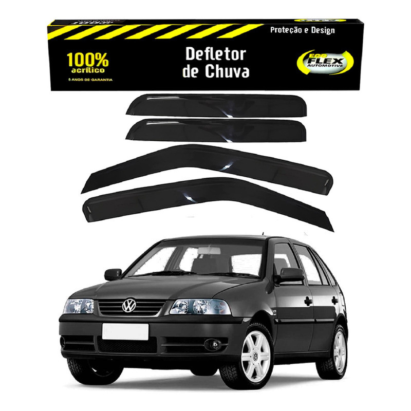 Calha Defletor Chuva Gol G3 1.0 1.6 4 Portas 2000 A 2005 em Oferta na Shopee