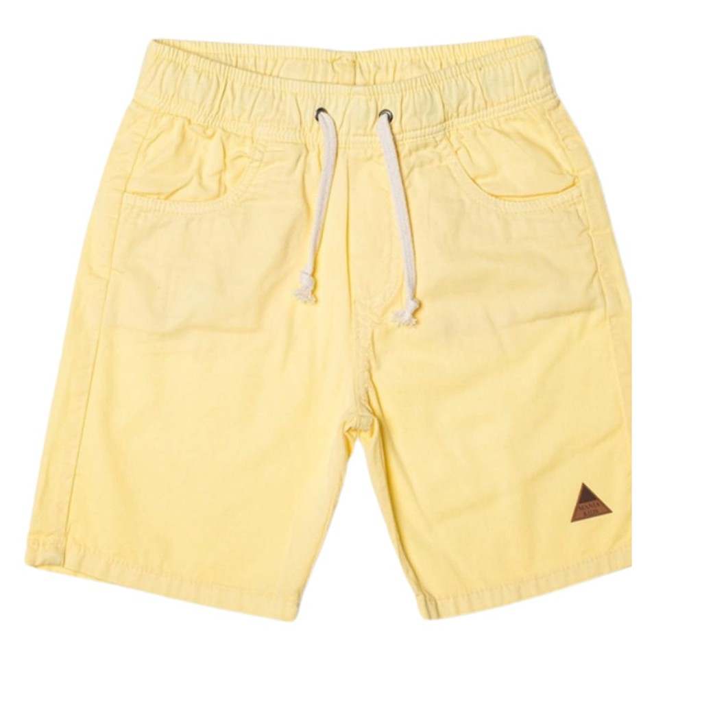 Bermuda Jogger 3254 em Sarja Amarela - Mania Kids