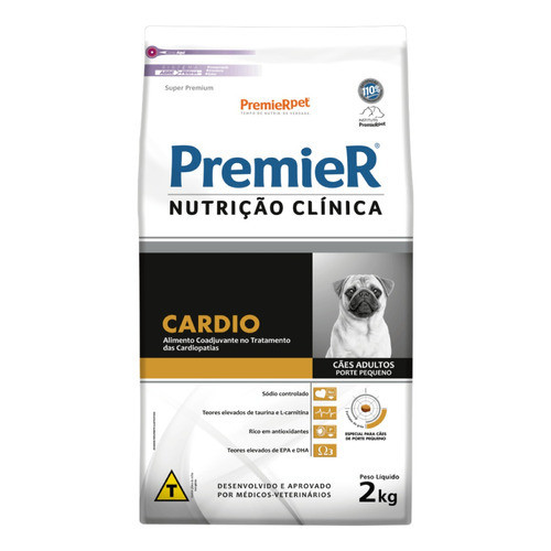 Ração Premier Nutrição Clínica Cães Cardio Pequeno Porte 2kg em Oferta na Shopee