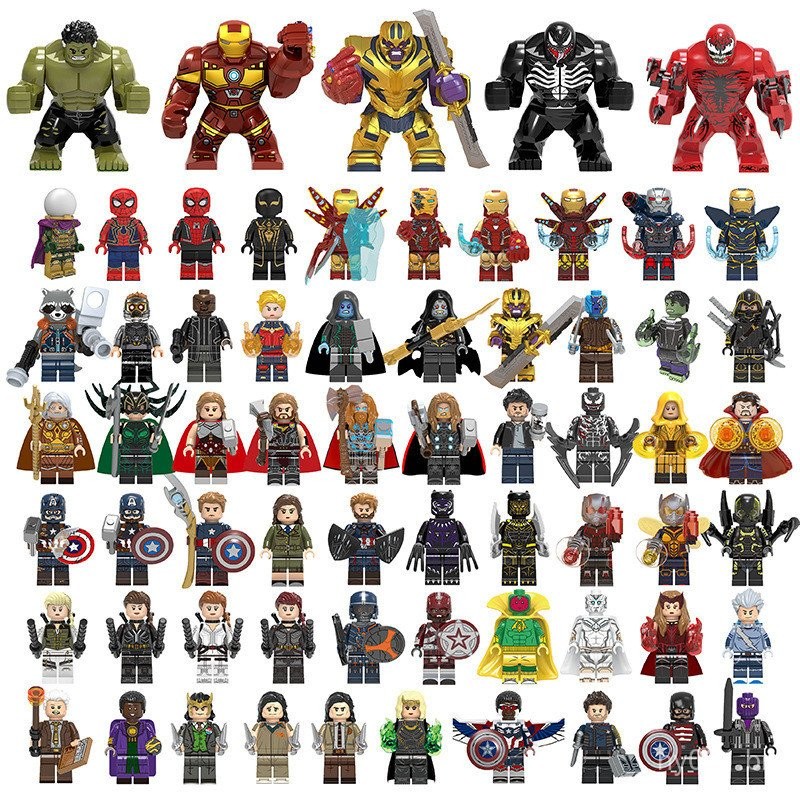 1 Piece Random Adicionar à lista de desejos Minecraft Marvel SpiderMan IronMan enigma Assembleia Building Blocks, FYVQ em Oferta na Shopee