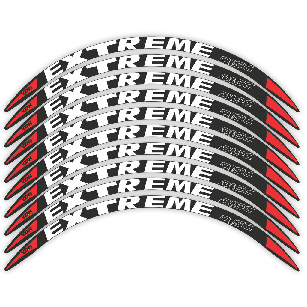 Adesivo Roda Extreme Everest Disc Aro 26 e 29 Bike Mtb 8 Unidades
