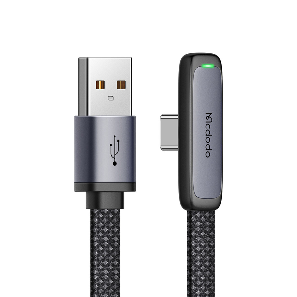 Cabo Usb-A Para Tipo C 90° 1m Turbo Em L Pd 100W 6A Mcdodo