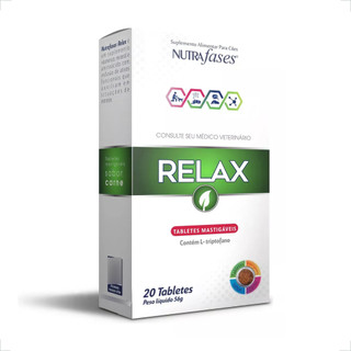 Nutrafases Relax Suplemento Alimentar para Cães - 20 Tab em Oferta na Shopee
