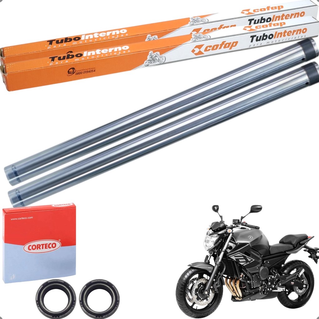 Kit Tubo Interno Bengala Original Cofap + Retentores Corteco Yamaha XJ6 600 2010 a 2015