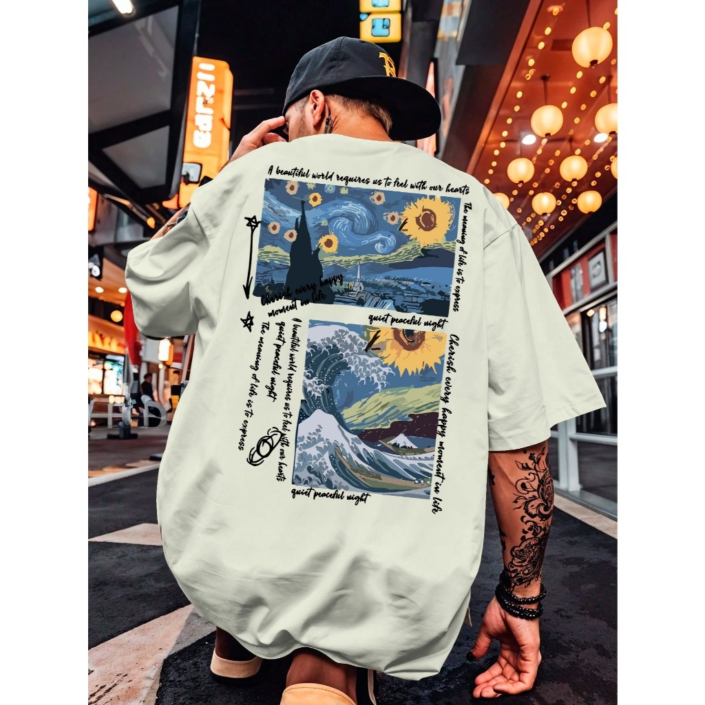 Camiseta plus size estilo stret_ P ao G5 Cores Nova Camisa Masculina Manga Curta 100% Algodão 30.1 em Oferta na Shopee