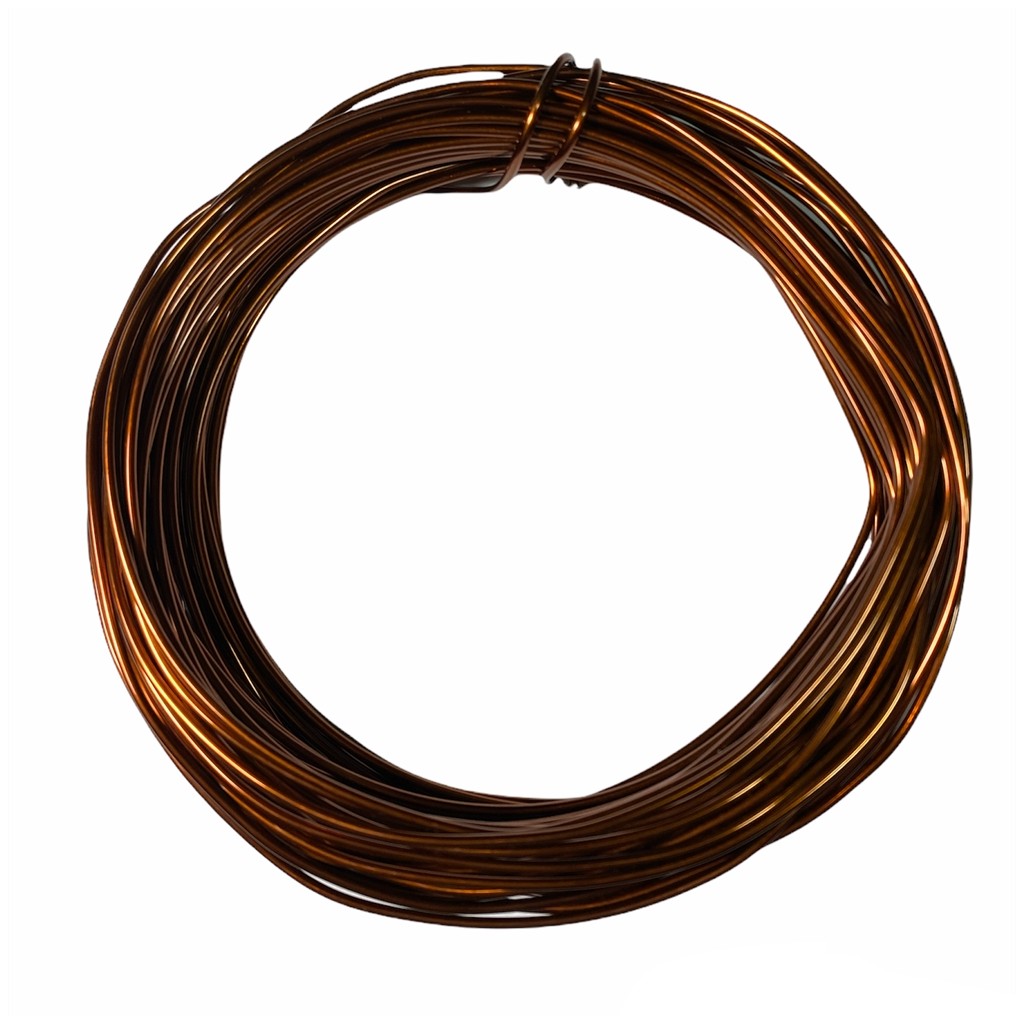 Arame para bonsai 1,628mm 100g arame de aluminio esmaltado n14 AWG14 dobrar plantas e orquideas
