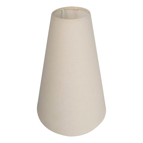 cupula para abajur 25X8X19cm luminária Tecido Algodão soquete nacional Cor Bege Ref 07