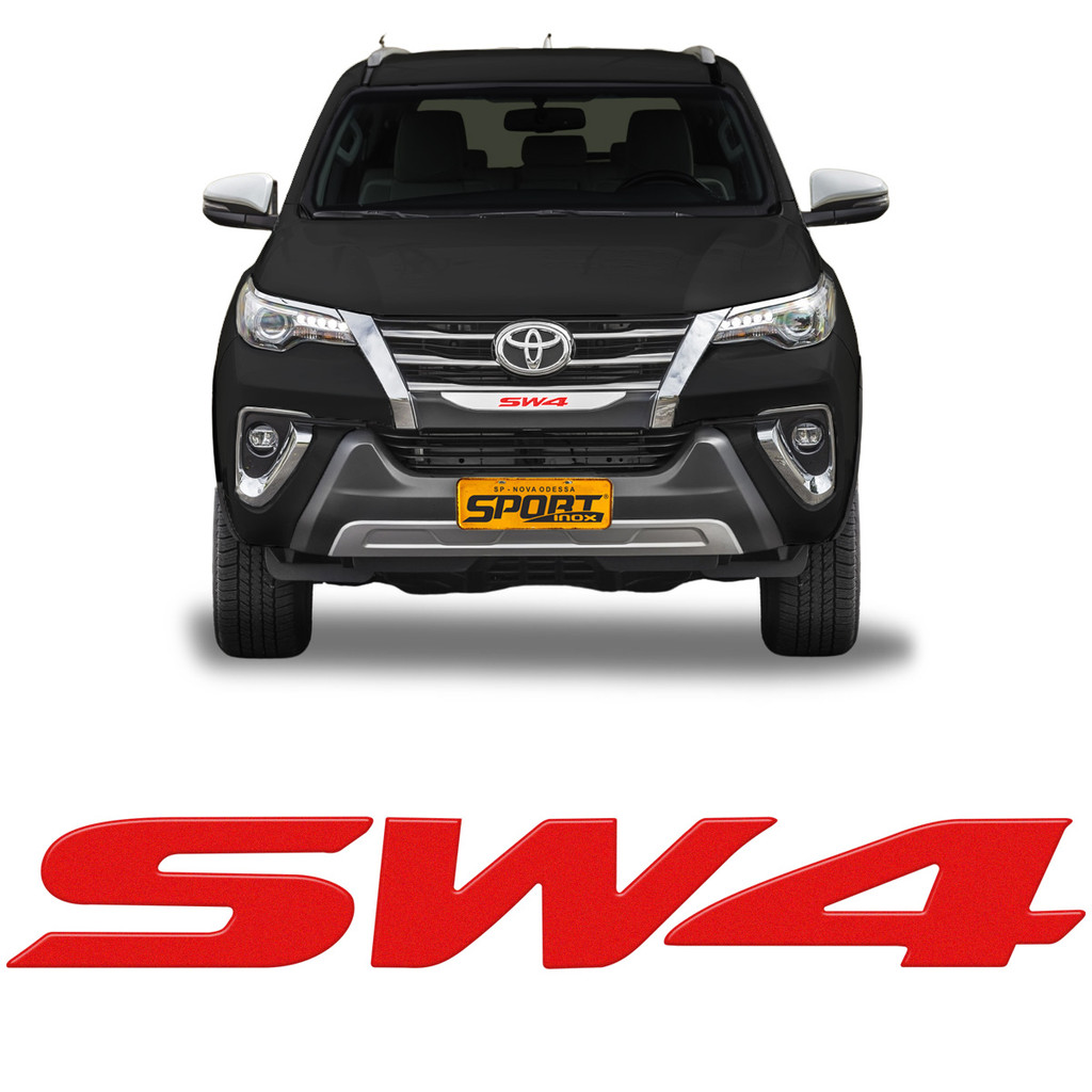 Adesivo Toyota Hilux Sw4 ParaChoque 16/22 Vermelho Refletivo