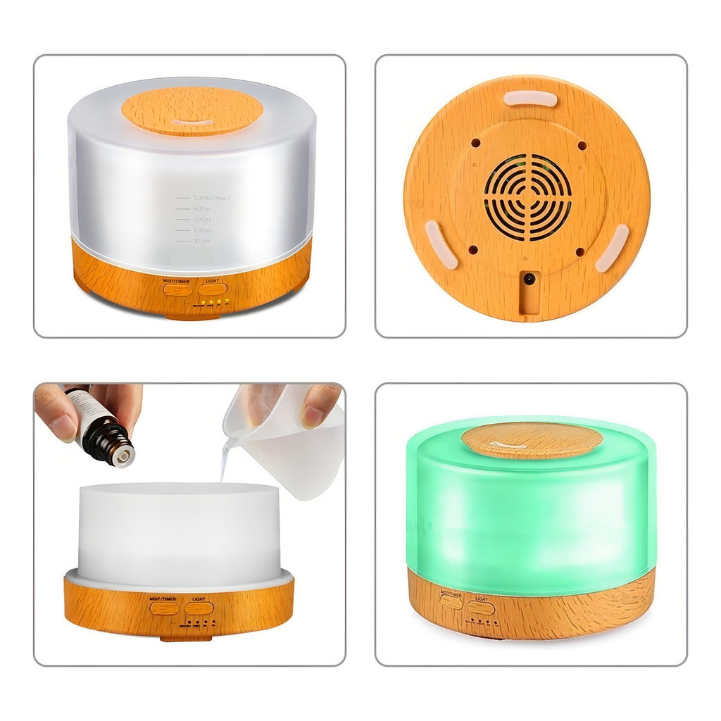 Difusor de Óleos Essenciais Davely Madeira Clara 110/220v 127/220v — R$ 87,90 em Shopee
