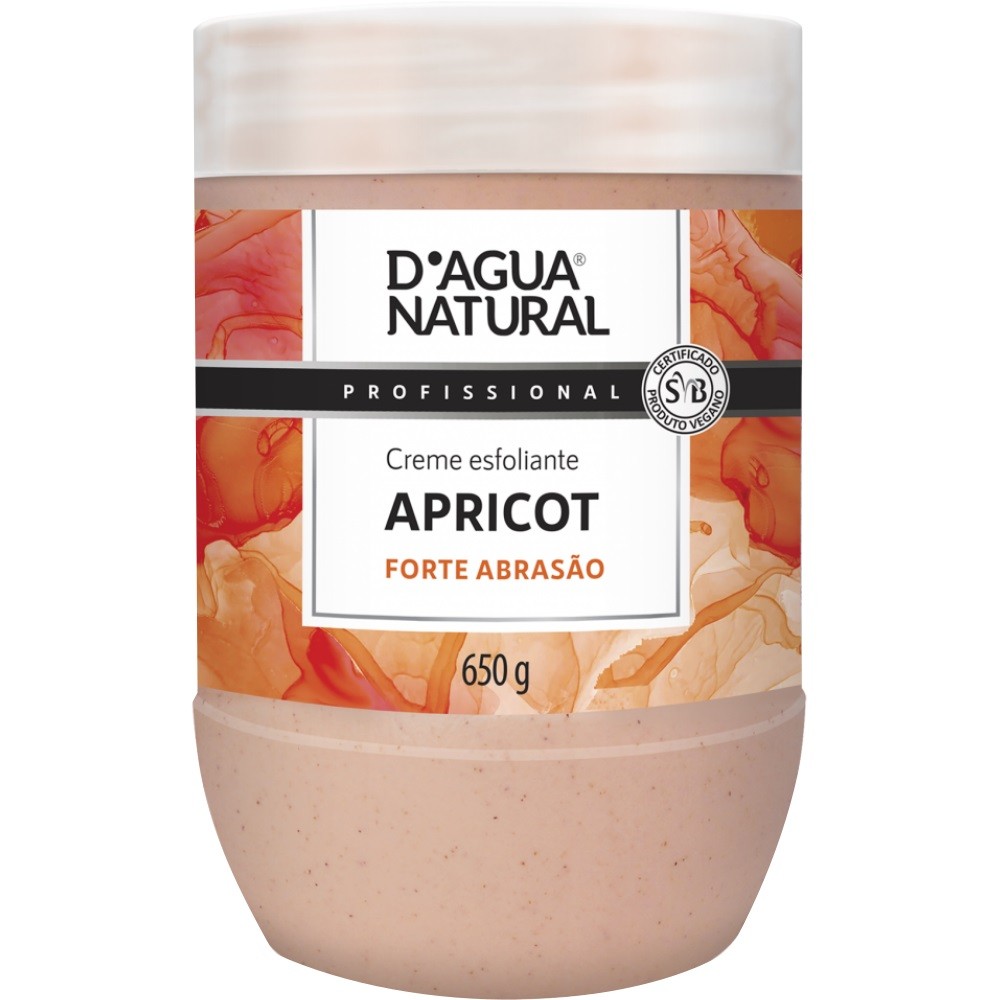 D'AGUA NATURAL Creme Esfoliante Apricot Forte Abrasão, 650 g