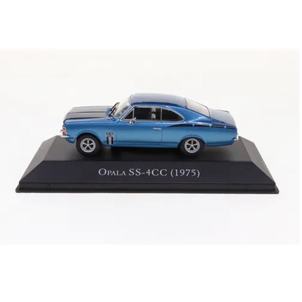 Miniatura Carro Chevrolet Opala SS-4CC (1976) - Chevrolet Série Ouro - Azul - 1:43 - Luppa